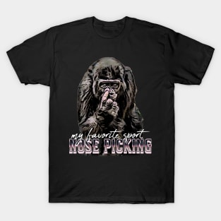 Gorilla Nose Picking T-Shirt